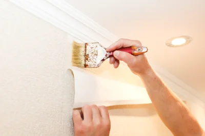 Pose de papier peint à Bouafles — revêtements muraux et toiles de verre